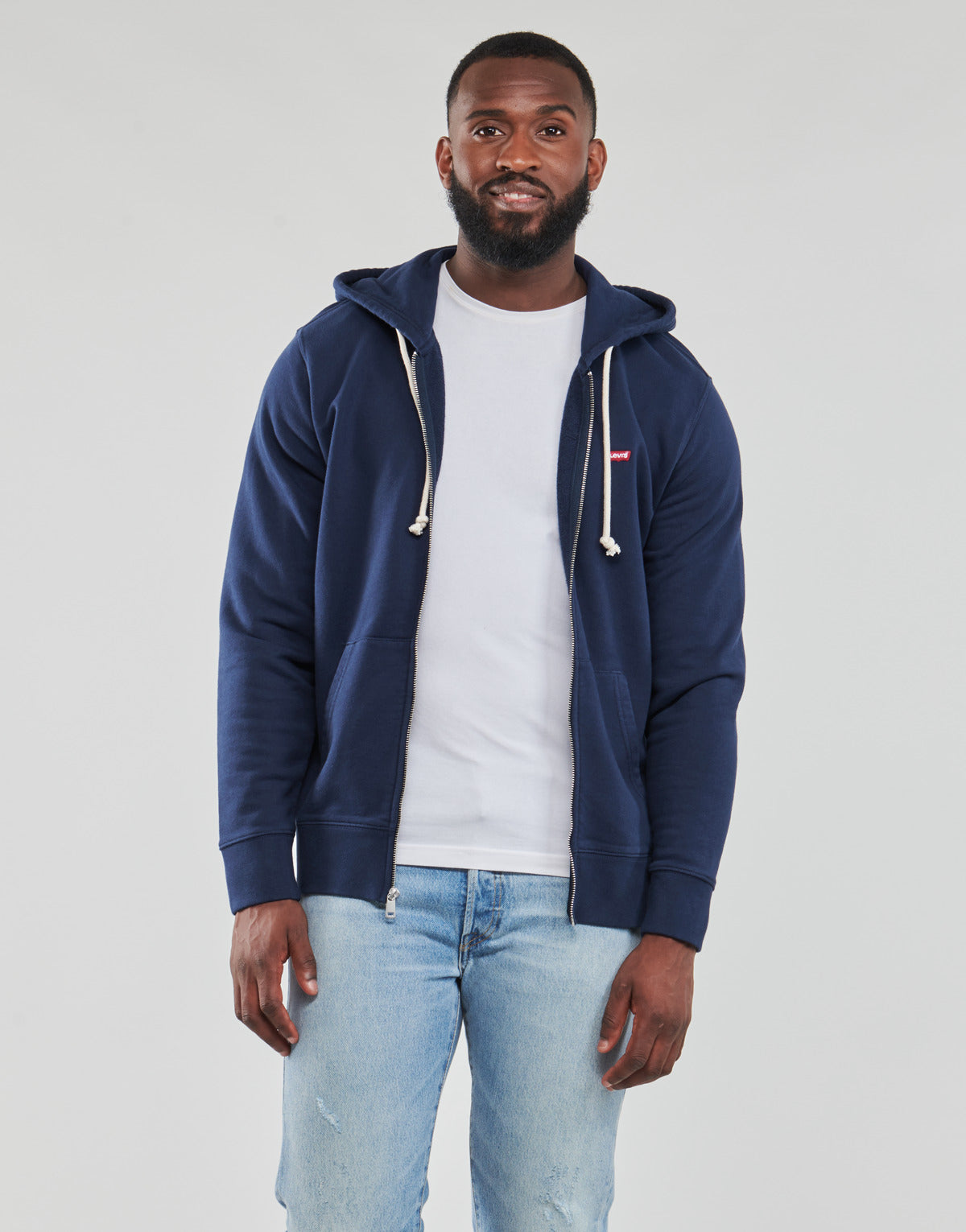 Felpa Uomo Levis  NEW ORIGINAL ZIP UP  Blu