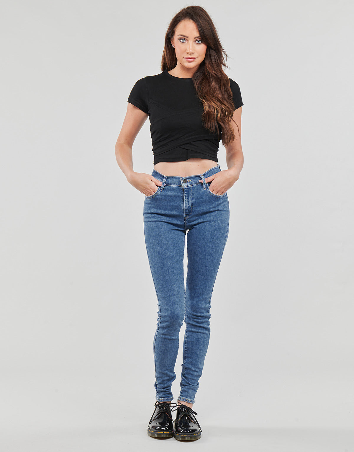 Jeans skynny Donna Levis  720 HIRISE SUPER SKINNY  Blu