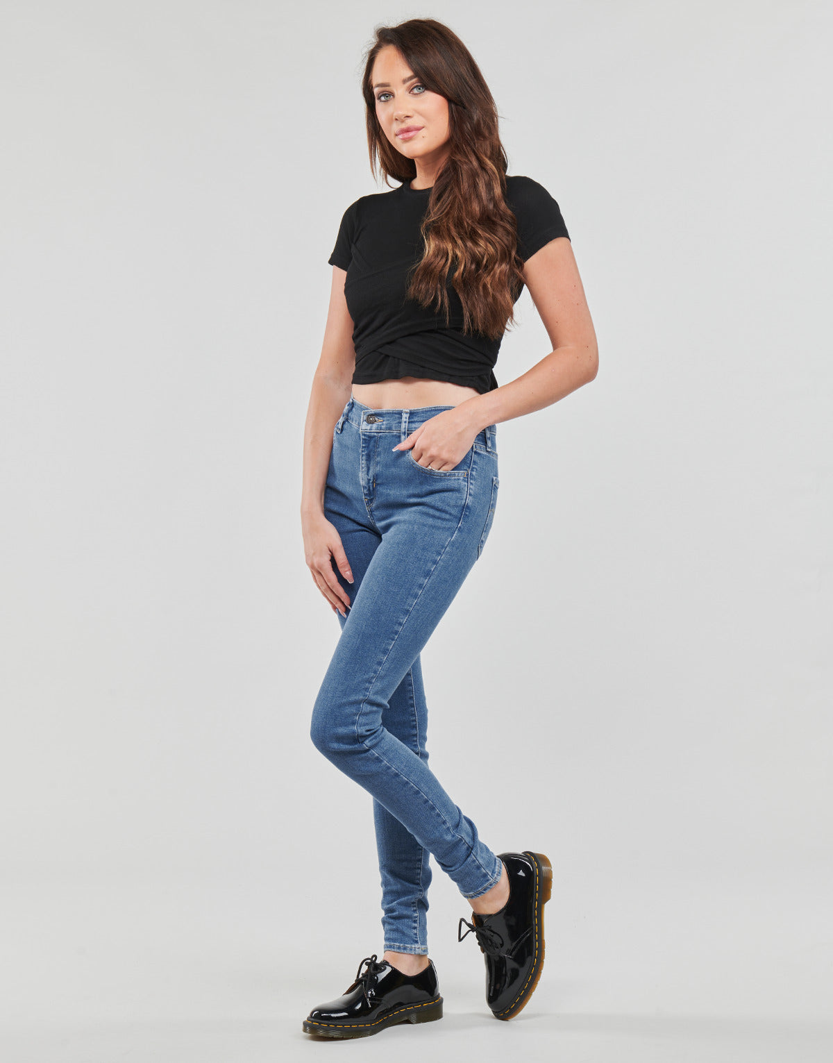Jeans skynny Donna Levis  720 HIRISE SUPER SKINNY  Blu