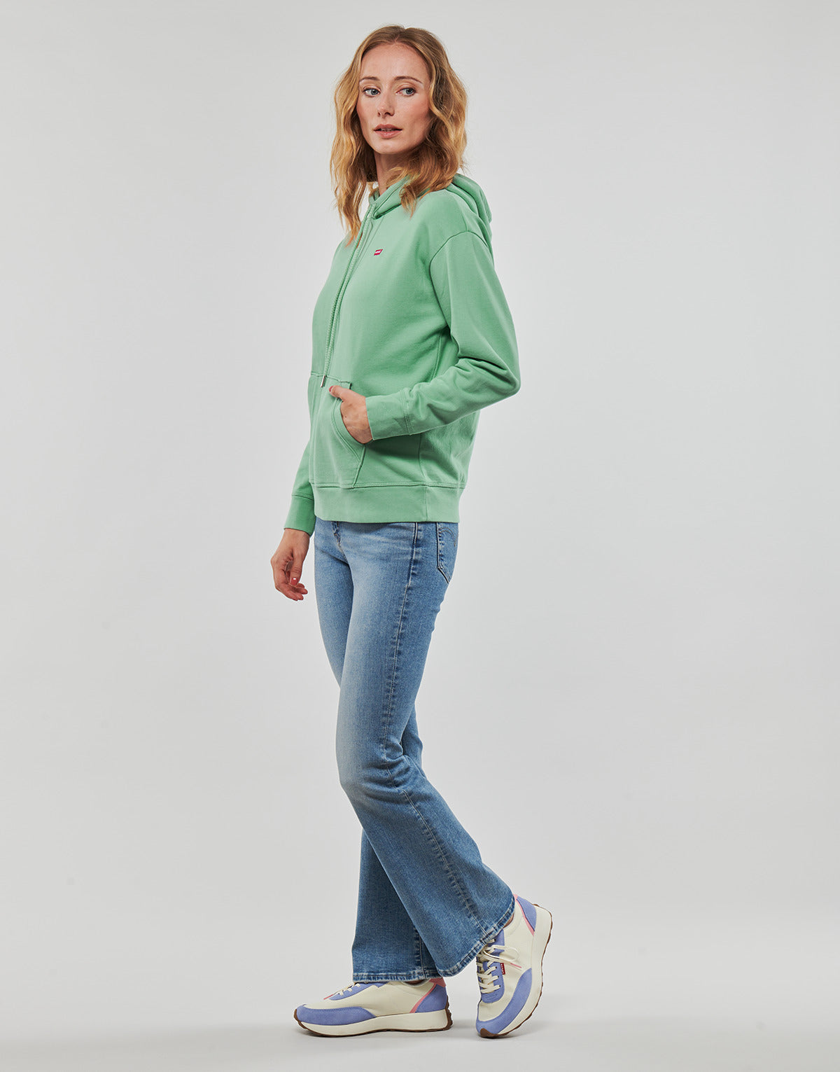 Felpa Donna Levis  STANDARD HOODIE  Verde