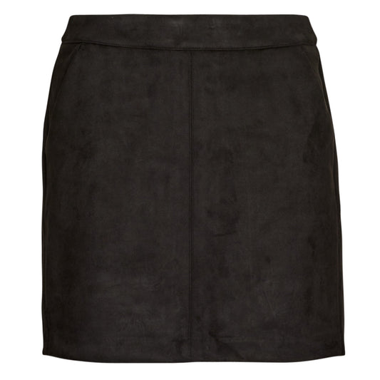 Shorts Donna Vero Moda VMDONNADINA FAUXSUEDE SHORT SKIRT NOOS Nero