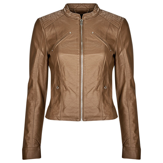 Giacca in pelle Donna Vero Moda VMFAVODONA COATED JACKET NOOS Marrone