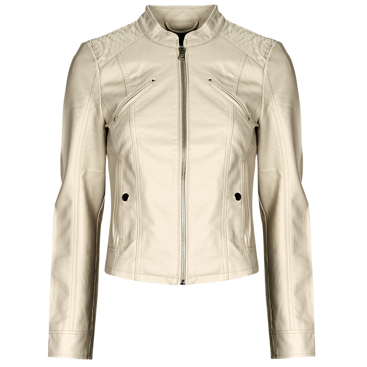 Giacca in pelle Donna Vero Moda VMFAVODONA COATED JACKET NOOS Beige