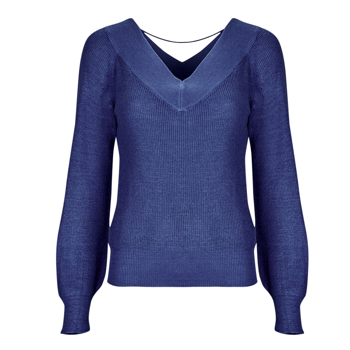 Maglione Donna Vero Moda VMNEWLEXSUN LS DOUBLE V-NCK Blu
