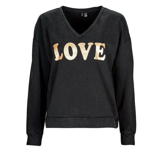Felpa Donna Vero Moda VMCAROLA L/S SWEAT JRS BTQ Nero