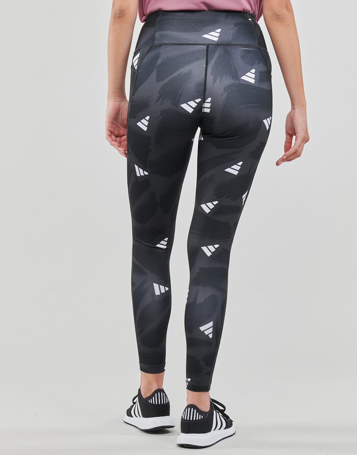 Collant Donna adidas RUN ESS AOP 7/8 Grigio