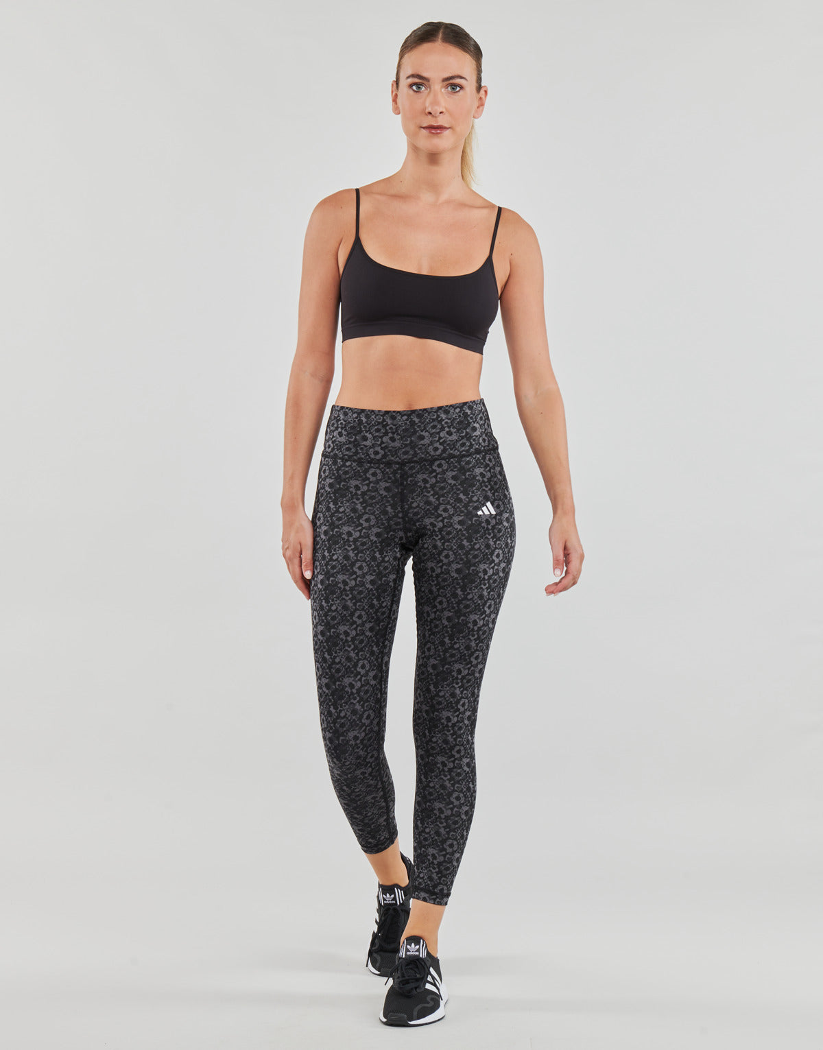 Collant Donna adidas TE AOP TIG Nero
