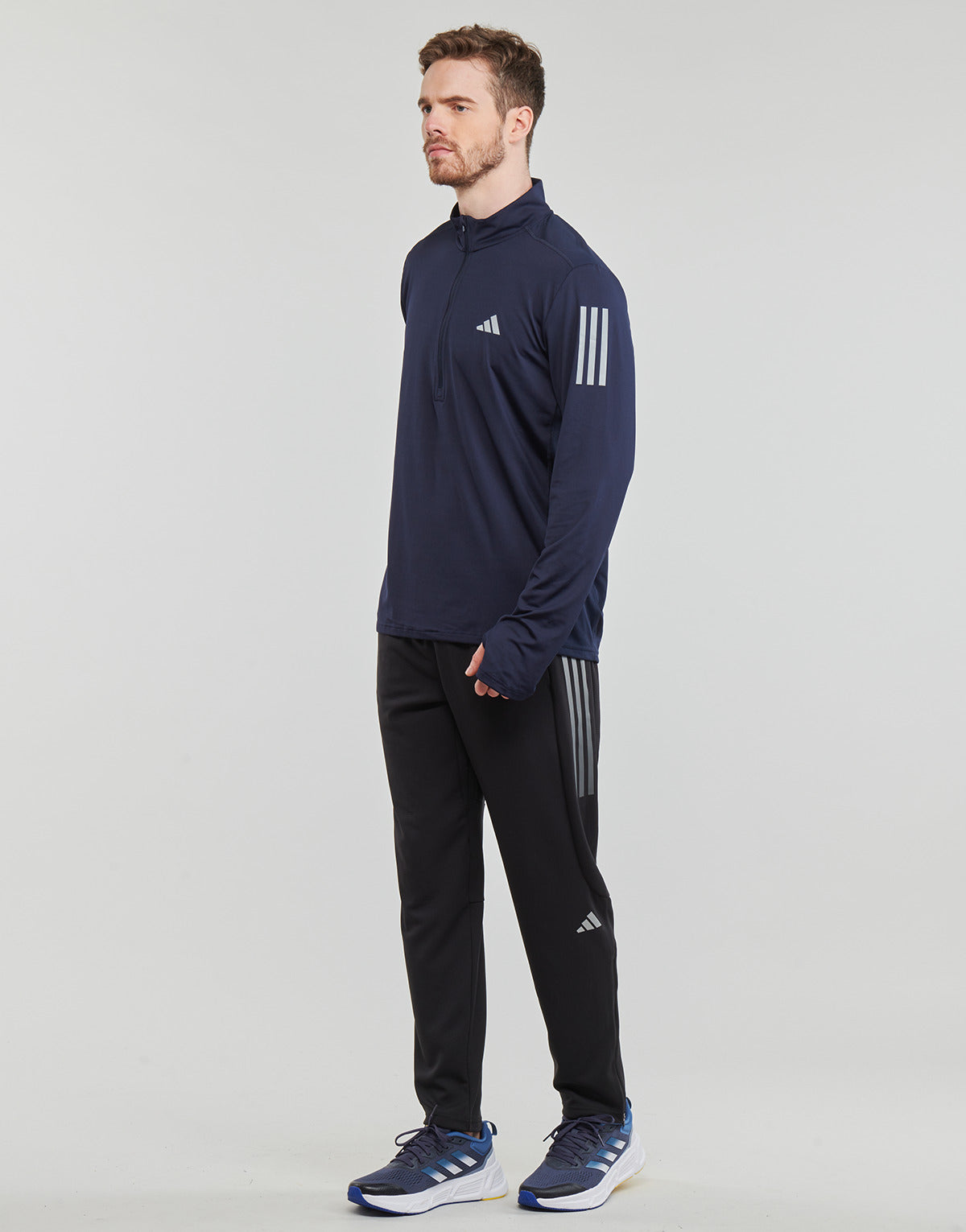 Pantaloni Sportivi Uomo adidas RUN ICONS PANT Nero