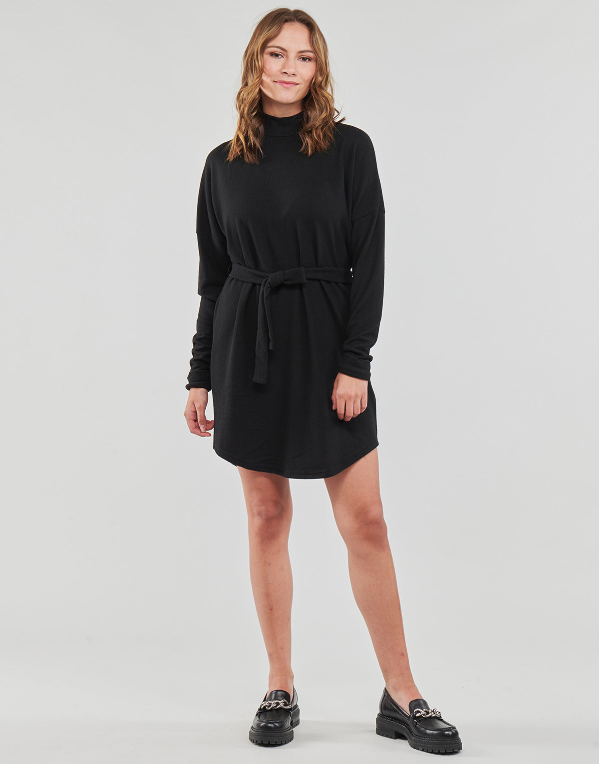 Abito corto Donna Noisy May  NMCITY AVA L/S SHORT DRESS NOOS  Nero