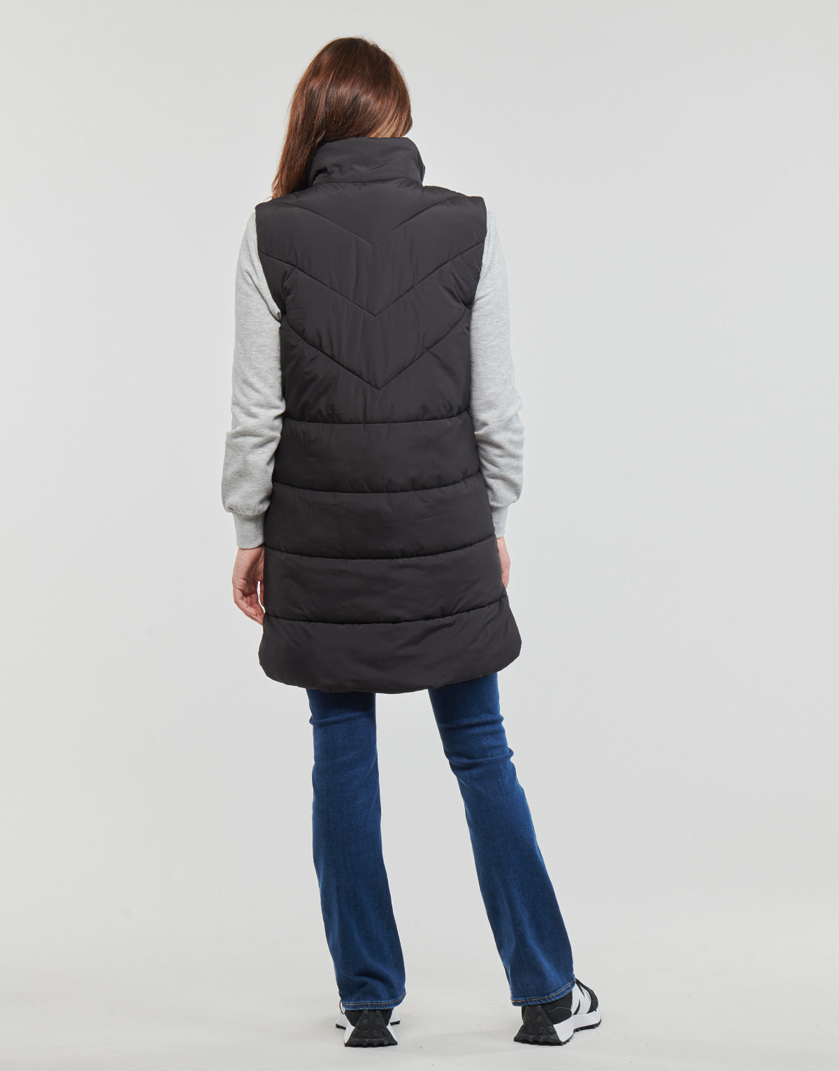Piumino Donna Noisy May  NMDALCON S/L VEST NOOS  Nero