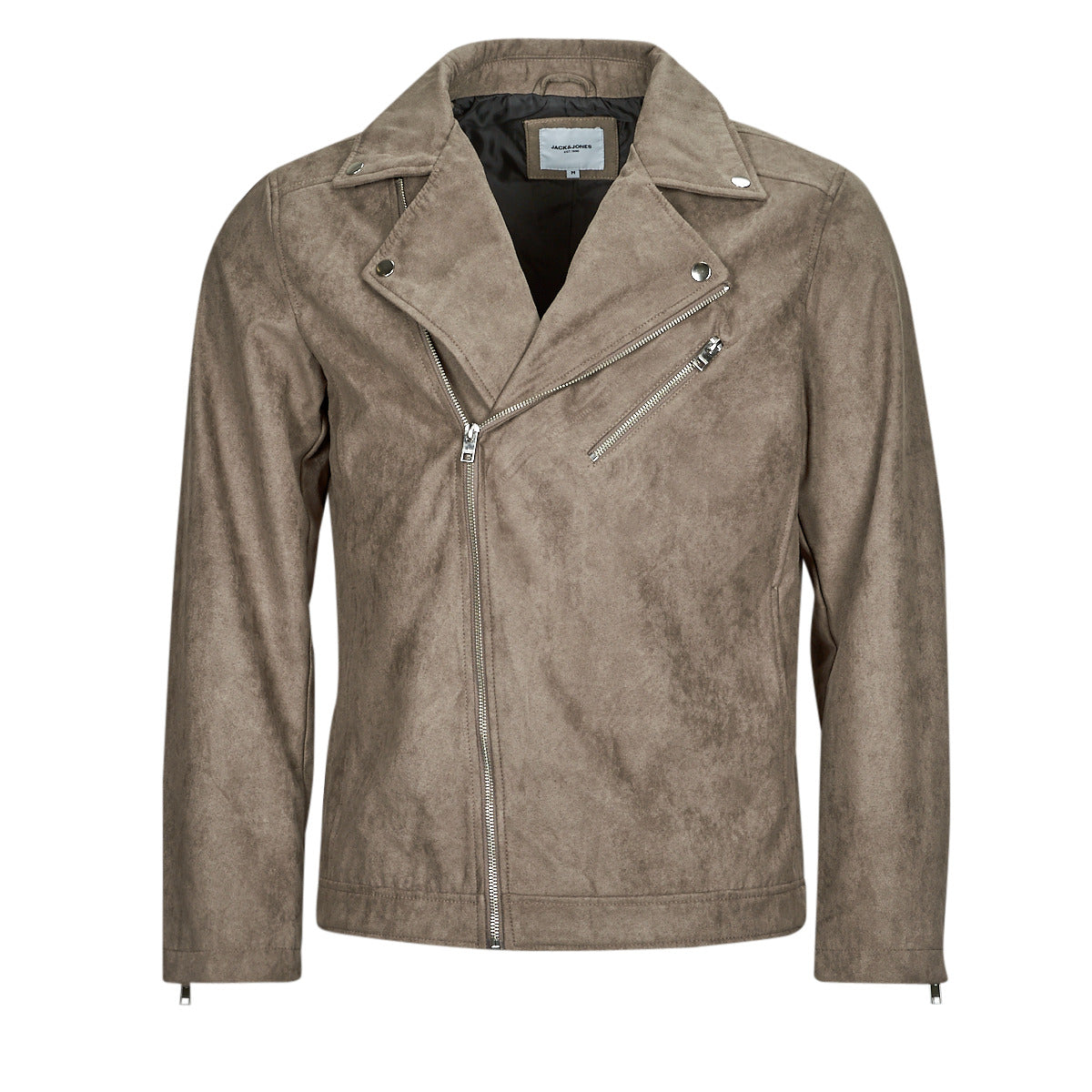 Giacca in pelle Uomo Jack & Jones JJROCKY FAUX SUEDE BIKER JACKET Beige