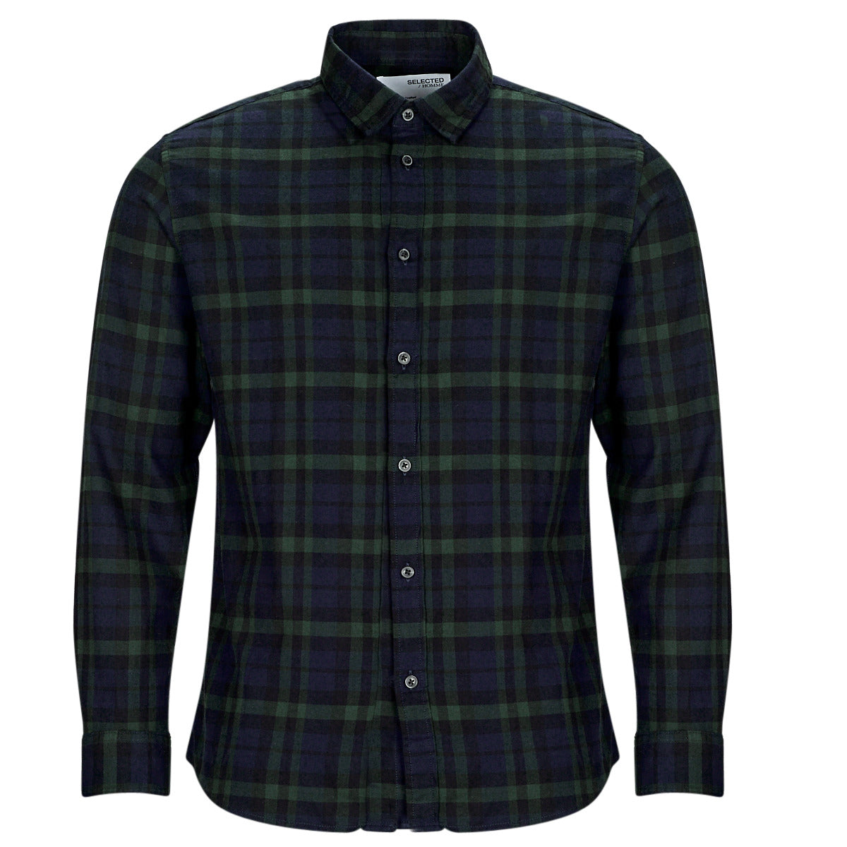 Camicia a maniche lunghe Uomo Selected SLHSLIMOWEN-FLANNEL SHIRT LS NOOS Marine