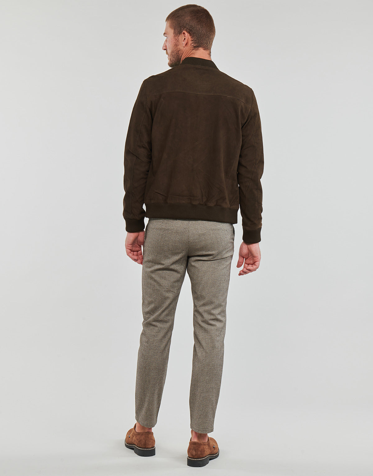 Giubbotto Uomo Selected SLHARCHIVE BOMBER SUEDE JKT NOOS Marrone