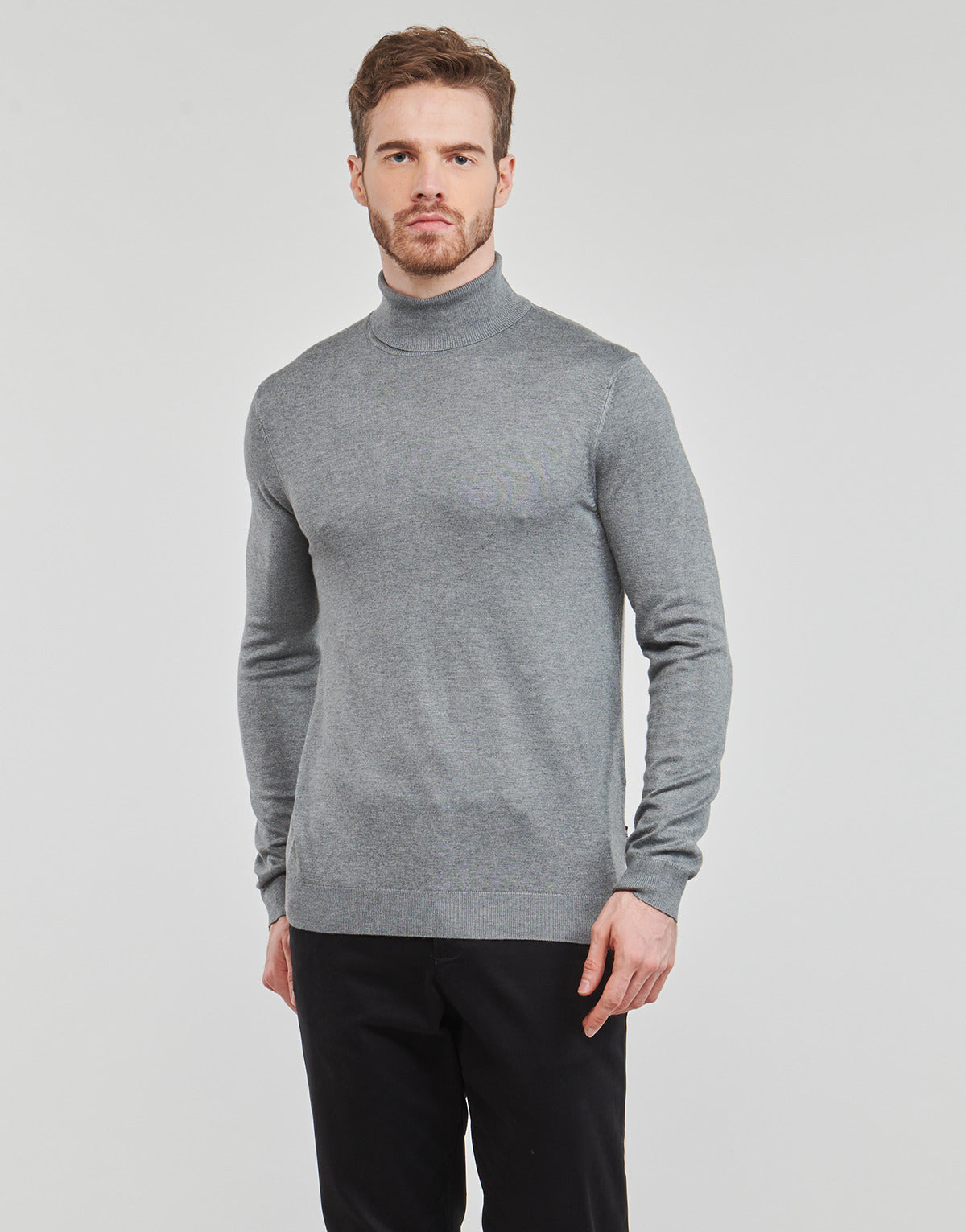 Maglione Uomo Only & Sons ONSWYLER LIFE REG ROLL NECK KNIT NOOS Grigio