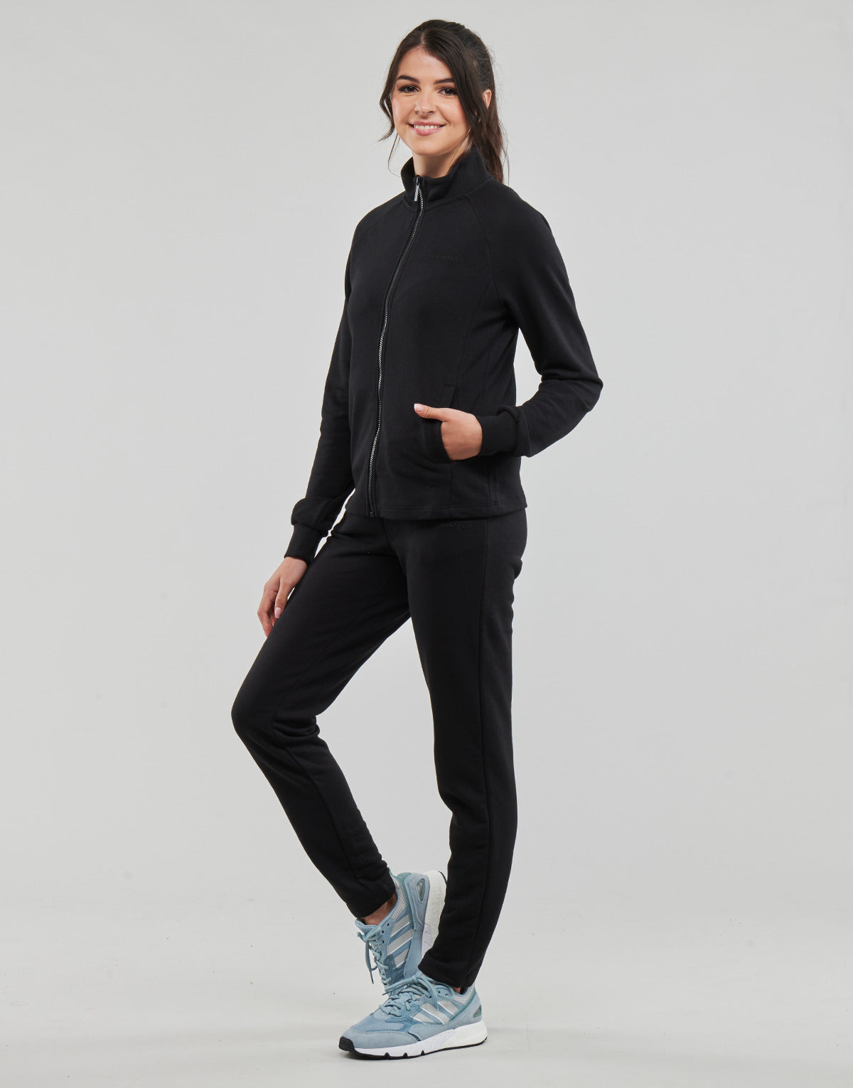 Felpa Donna Only Play ONPMELINA LS HN ZIP SWT NOOS Nero