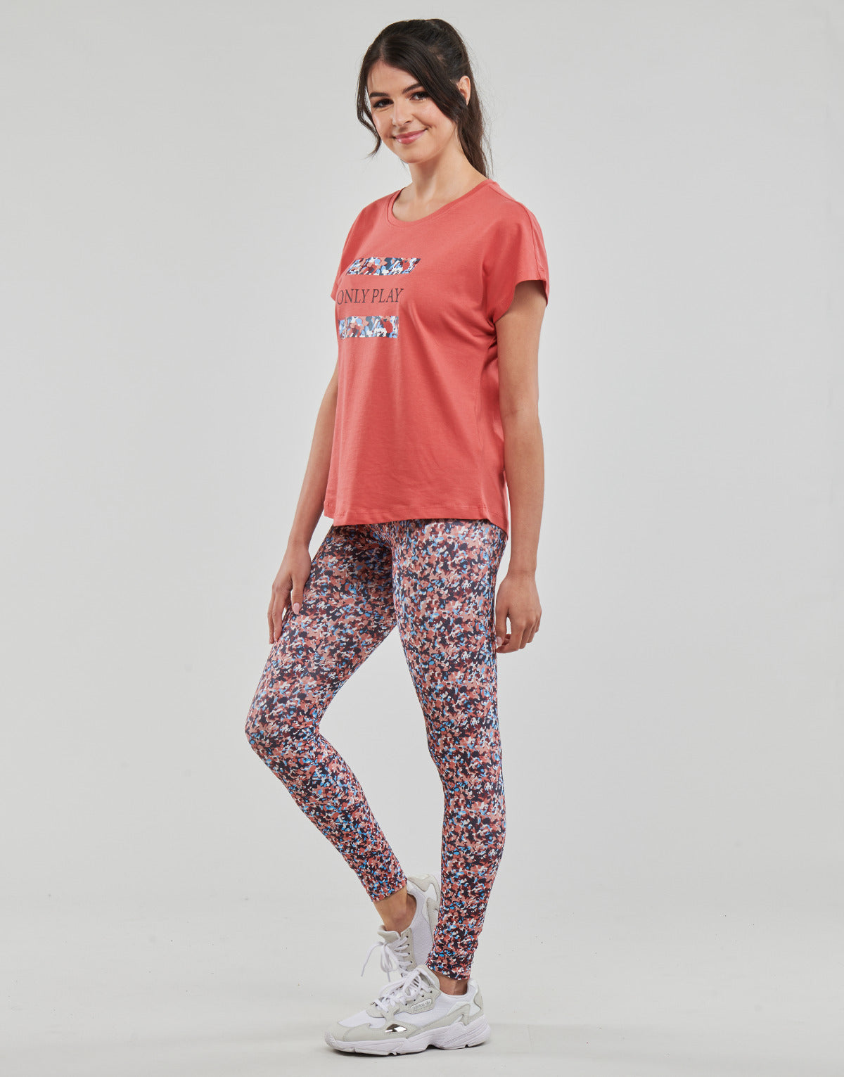 Collant Donna Only Play ONPCASSI-1 AOP HW TRAIN TIGHTS Multicolore
