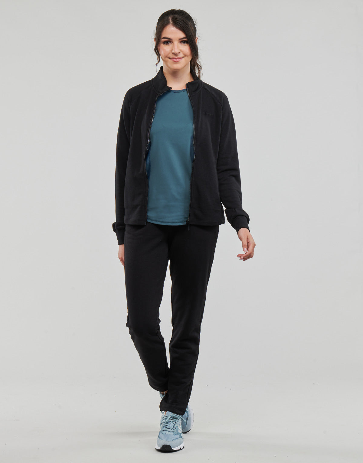 Pantaloni Sportivi Donna Only Play ONPMELINA MW SLIM SWT PNT NOOS Nero