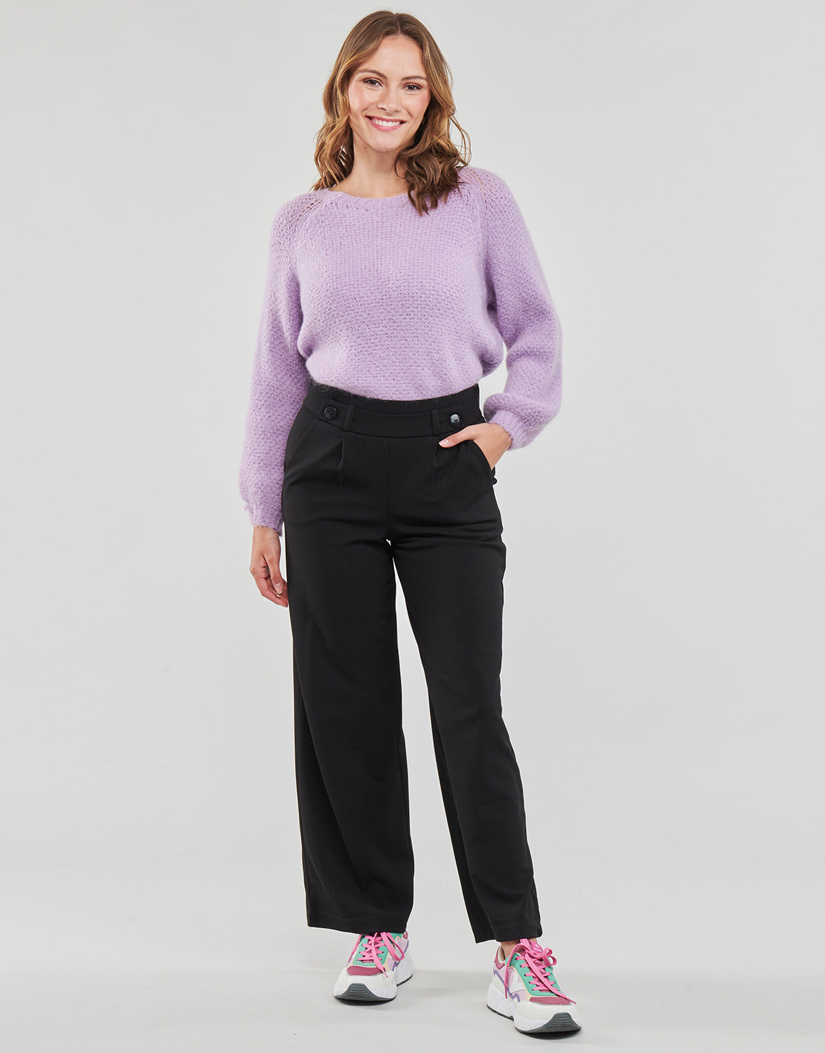 Pantalone Donna JDY JDYGEGGO NEW LONG PANT JRS NOOS Nero