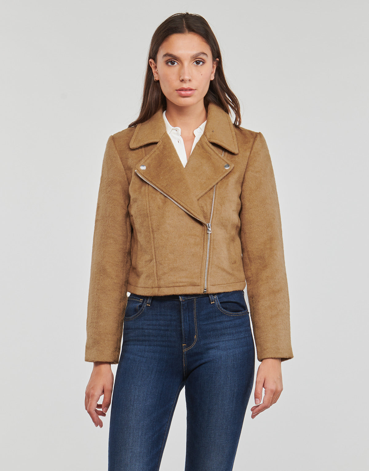 Giacca Donna JDY  JDYTENNESSEE LEO BIKER JACKET OTW QIQ  Marrone