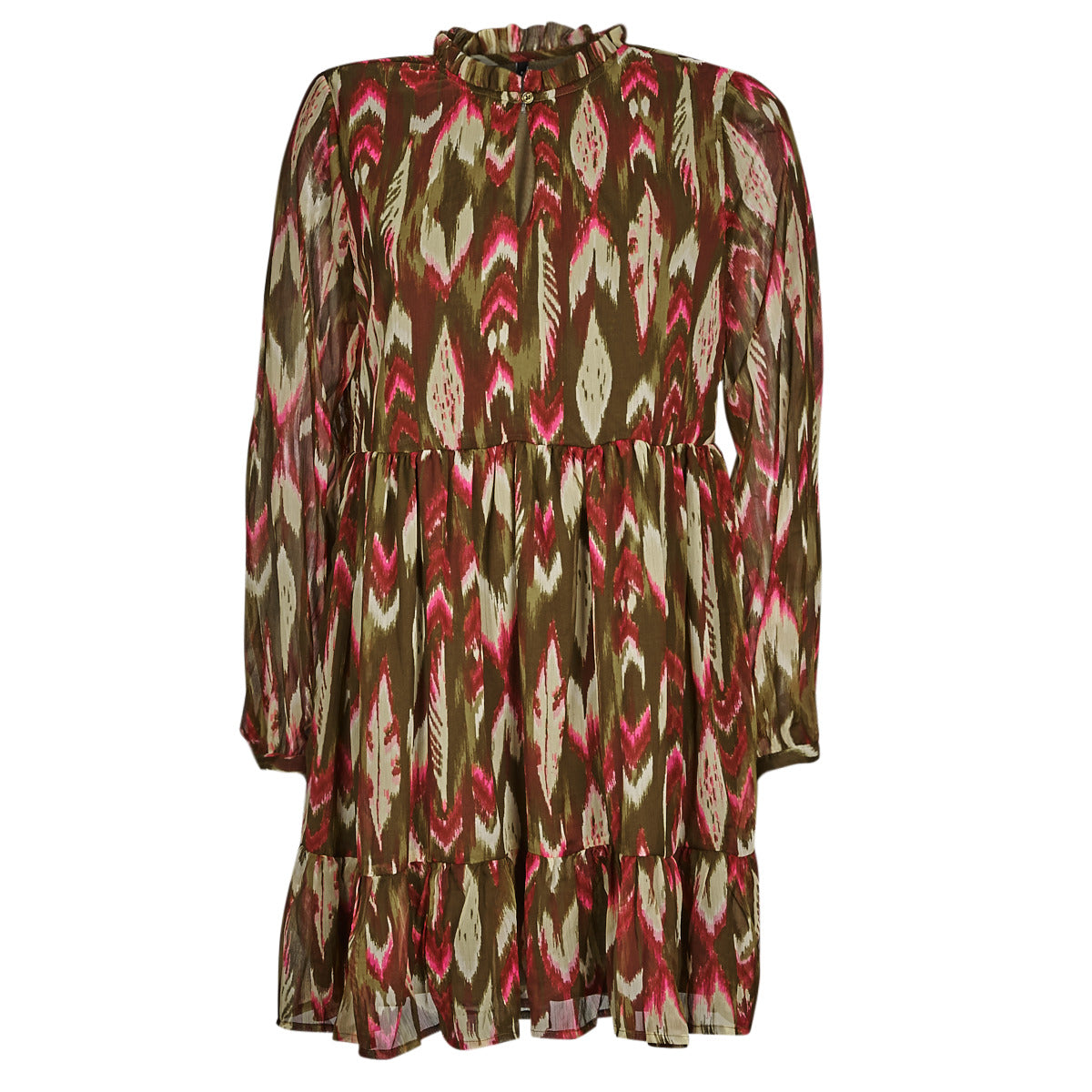 Abito corto Donna Only ONLPAM LIFE L/S HIGHNECK DRESS PTM Marrone