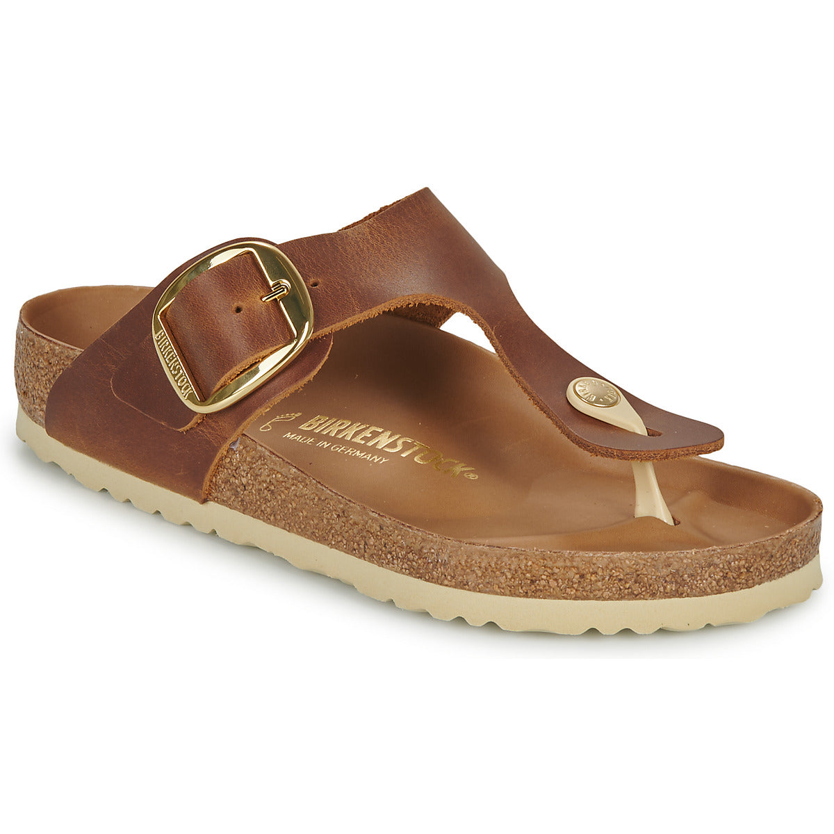 Infradito Donna BIRKENSTOCK  GIZEH BIG BUCKLE  Marrone