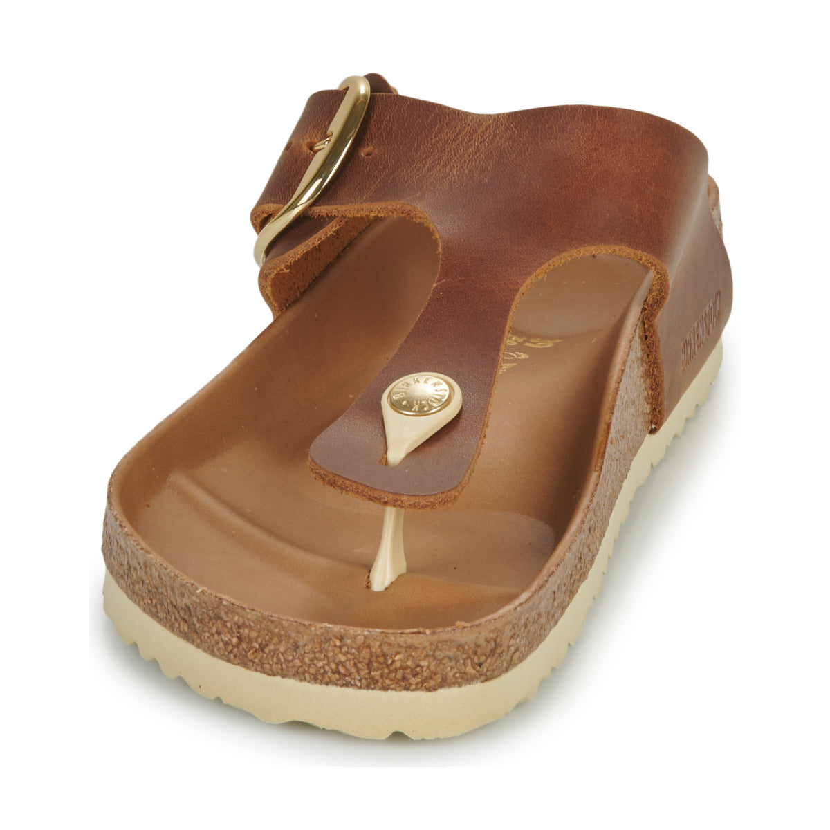 Infradito Donna BIRKENSTOCK  GIZEH BIG BUCKLE  Marrone