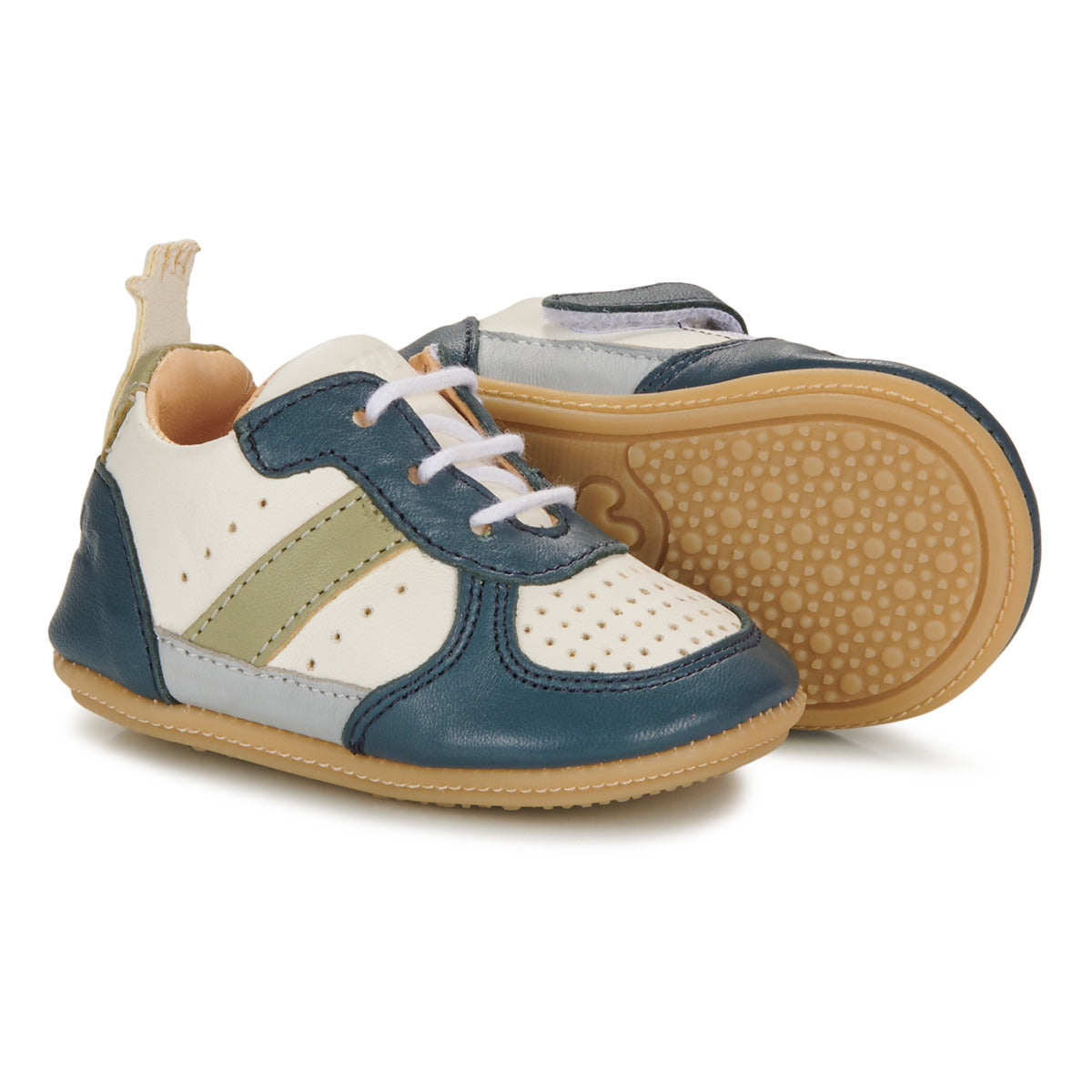 Scarpe bambini ragazzo Easy Peasy  MY PRE BASKET LACET  Blu