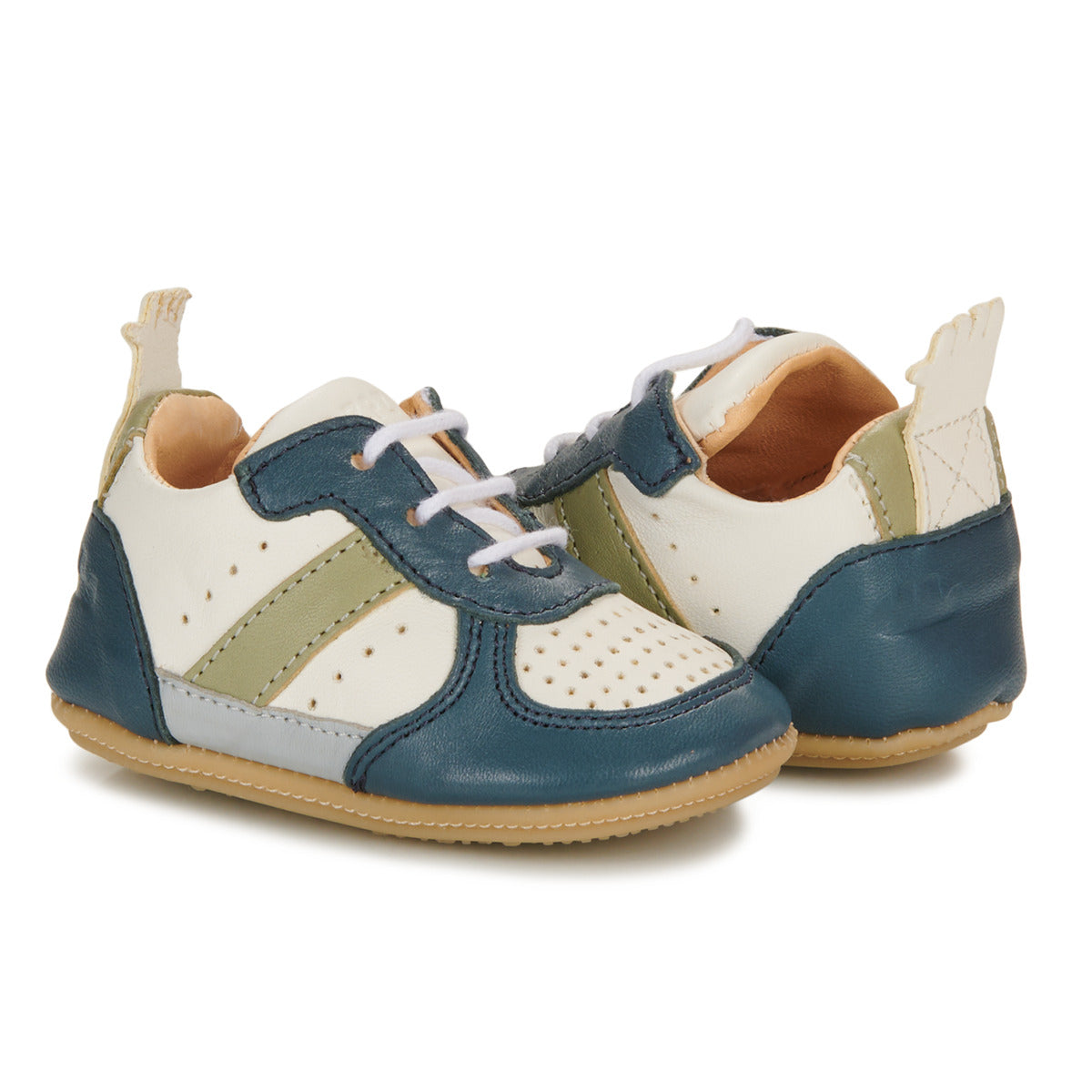 Scarpe bambini ragazzo Easy Peasy  MY PRE BASKET LACET  Blu