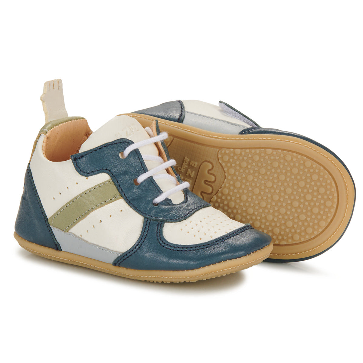 Scarpe bambini ragazzo Easy Peasy  MY PRE BASKET LACET  Blu
