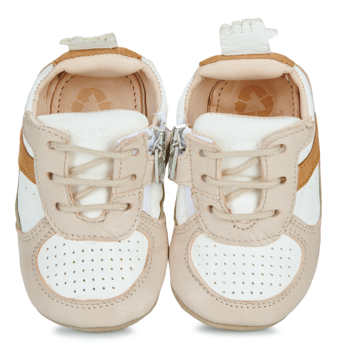 Scarpe bambini ragazza Easy Peasy  MY PRE BASKET LACET  Beige