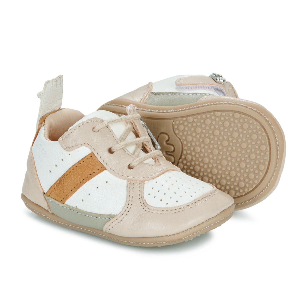 Scarpe bambini ragazza Easy Peasy  MY PRE BASKET LACET  Beige