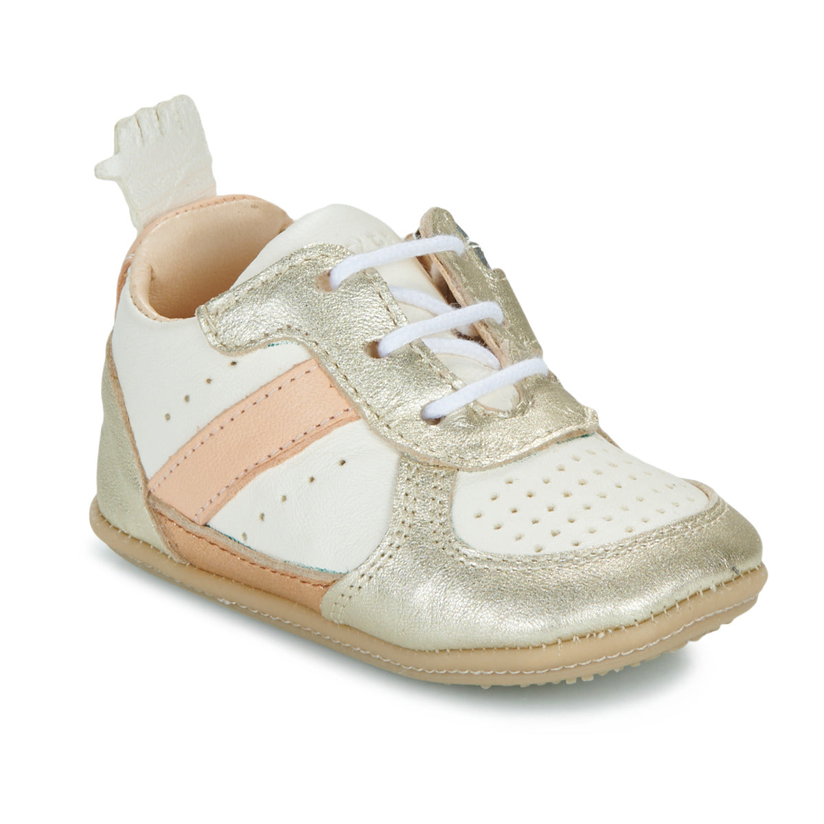 Scarpe bambini ragazza Easy Peasy  MY PRE BASKET LACET  Bianco