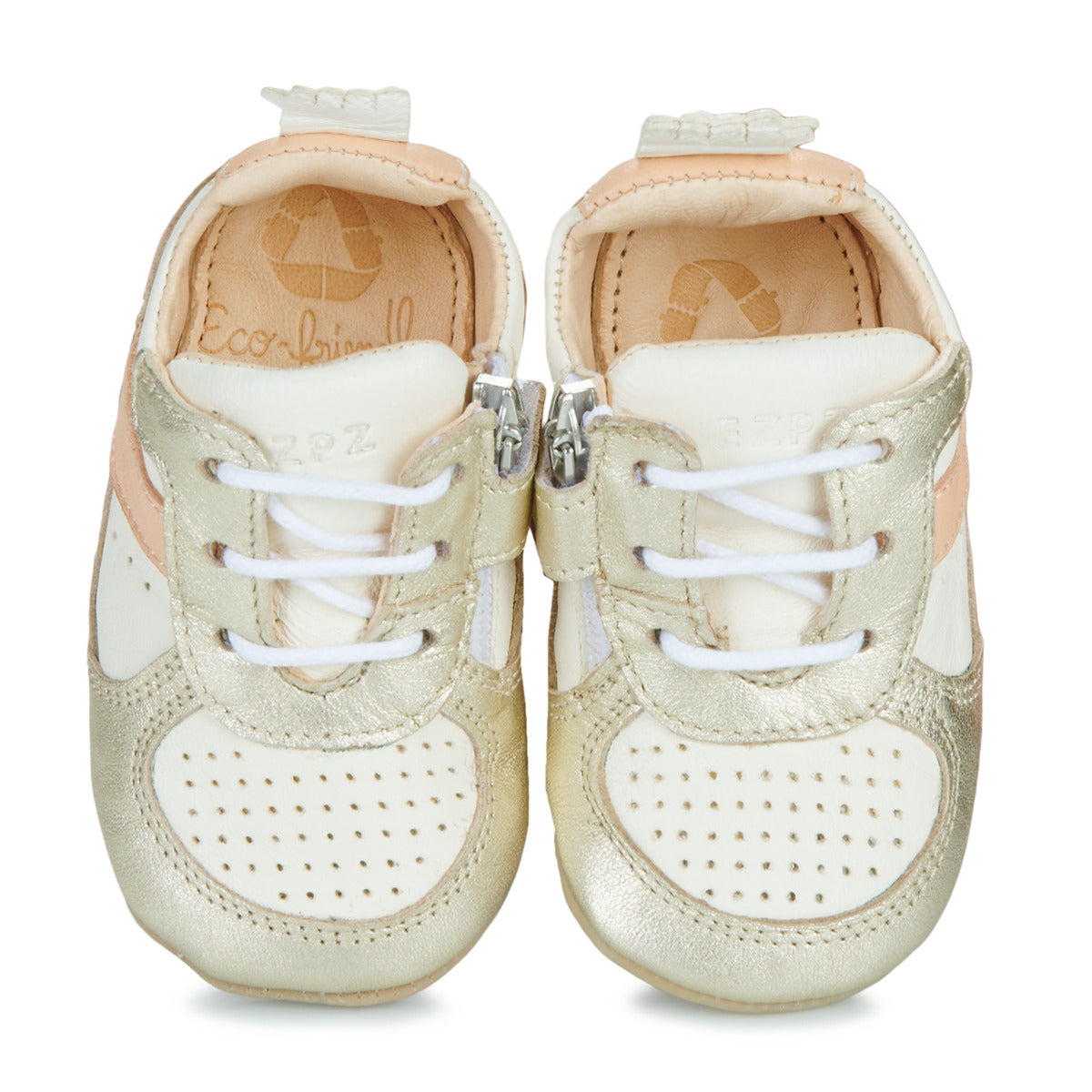 Scarpe bambini ragazza Easy Peasy  MY PRE BASKET LACET  Bianco