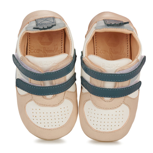 Scarpe bambini ragazzo Easy Peasy  MY PRE BASKET VELCRO  Blu