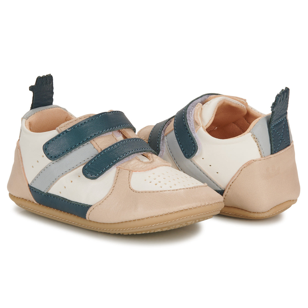 Scarpe bambini ragazzo Easy Peasy  MY PRE BASKET VELCRO  Blu