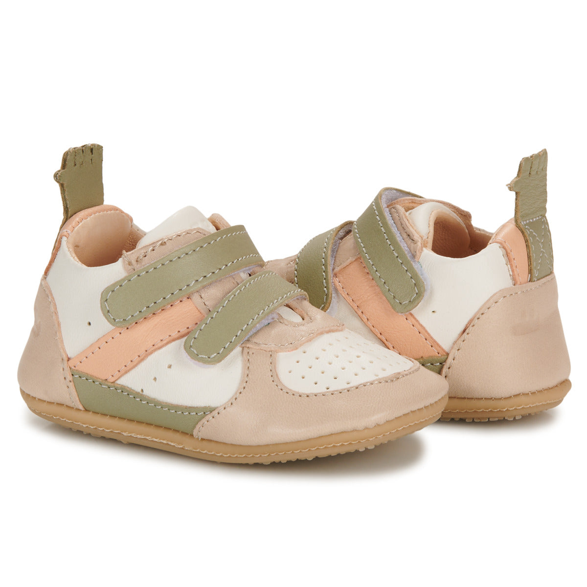 Scarpe bambini ragazzo Easy Peasy  MY PRE BASKET VELCRO  Multicolore