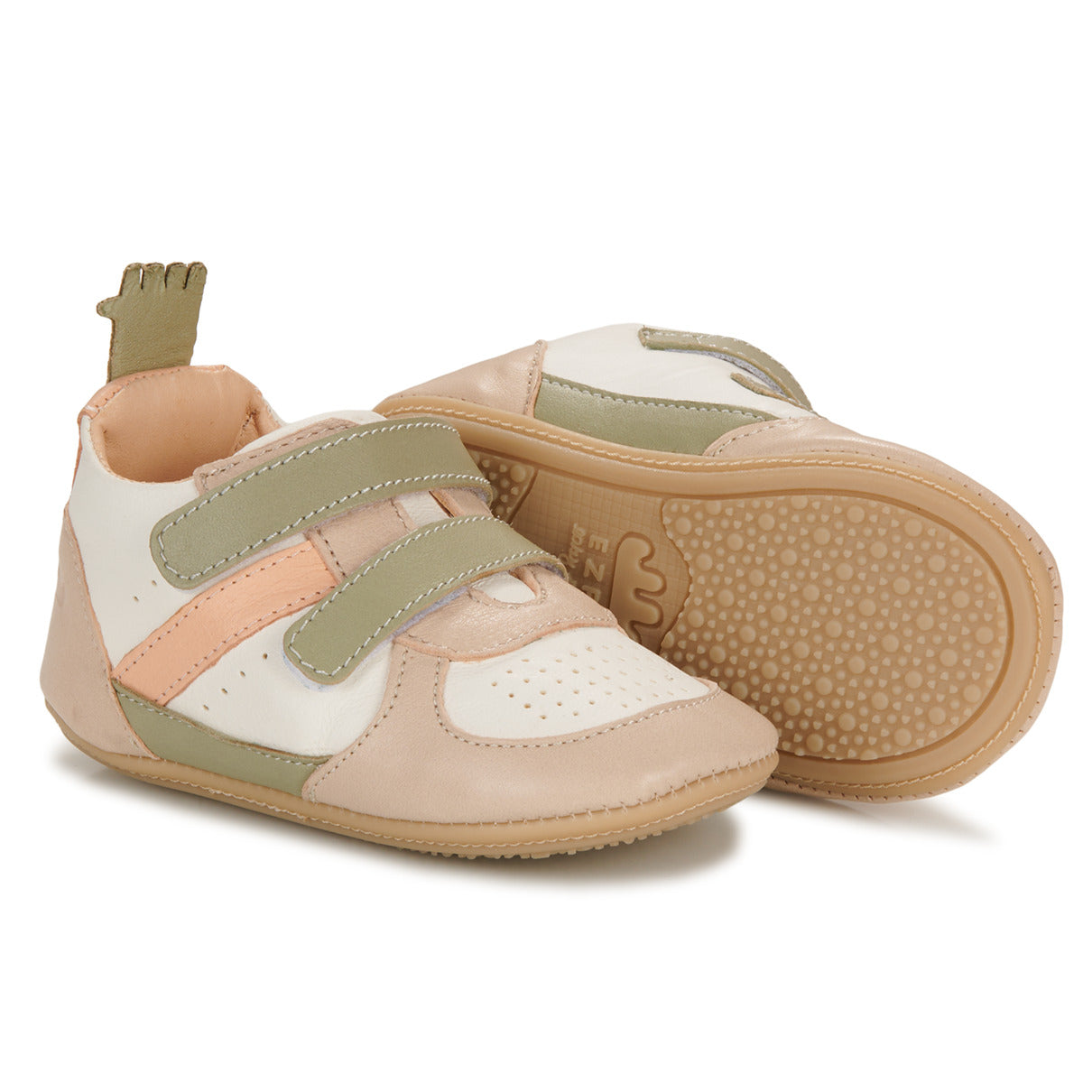 Scarpe bambini ragazza Easy Peasy  MY PRE BASKET VELCRO  Verde