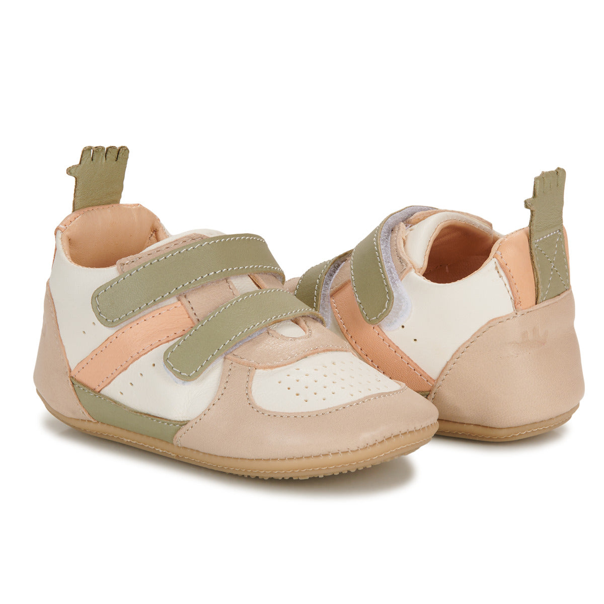 Scarpe bambini ragazza Easy Peasy  MY PRE BASKET VELCRO  Verde