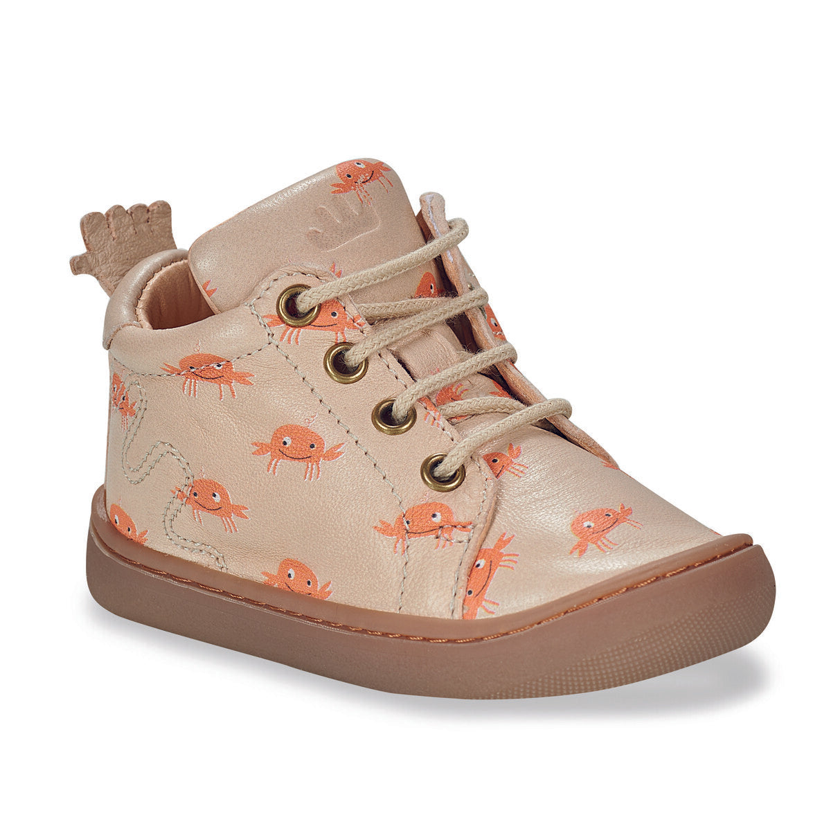 Scarpe bambini ragazza Easy Peasy  MY DEBOO LACET  Beige