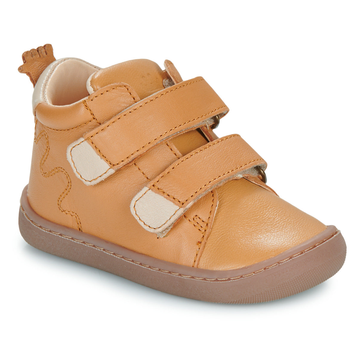 Scarpe bambini ragazzo Easy Peasy  MY DEBOO VELCRO  Marrone