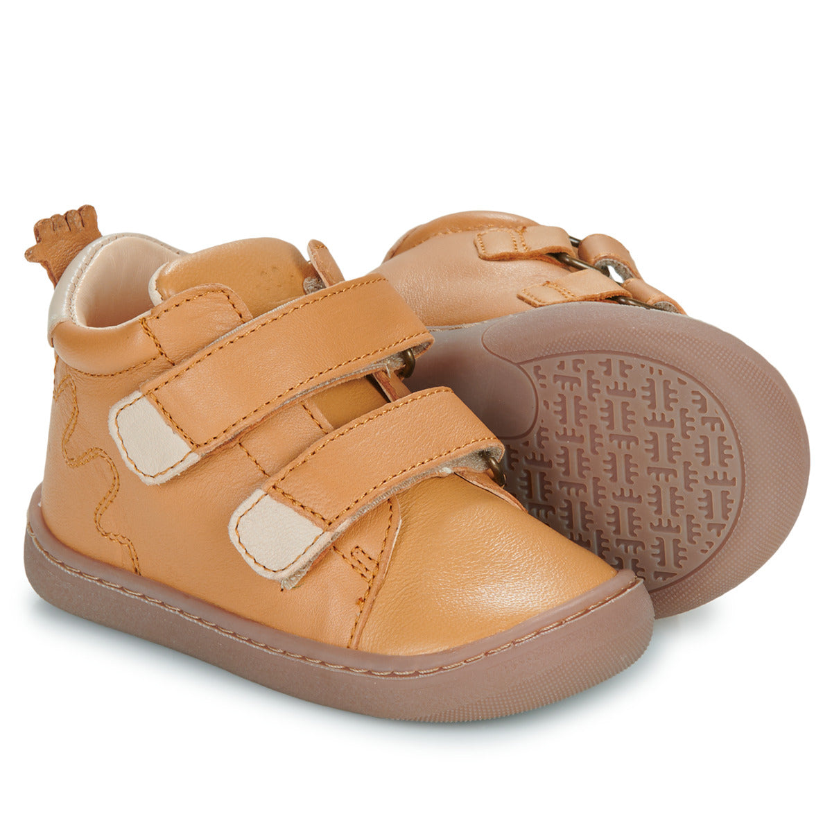 Scarpe bambini ragazzo Easy Peasy  MY DEBOO VELCRO  Marrone