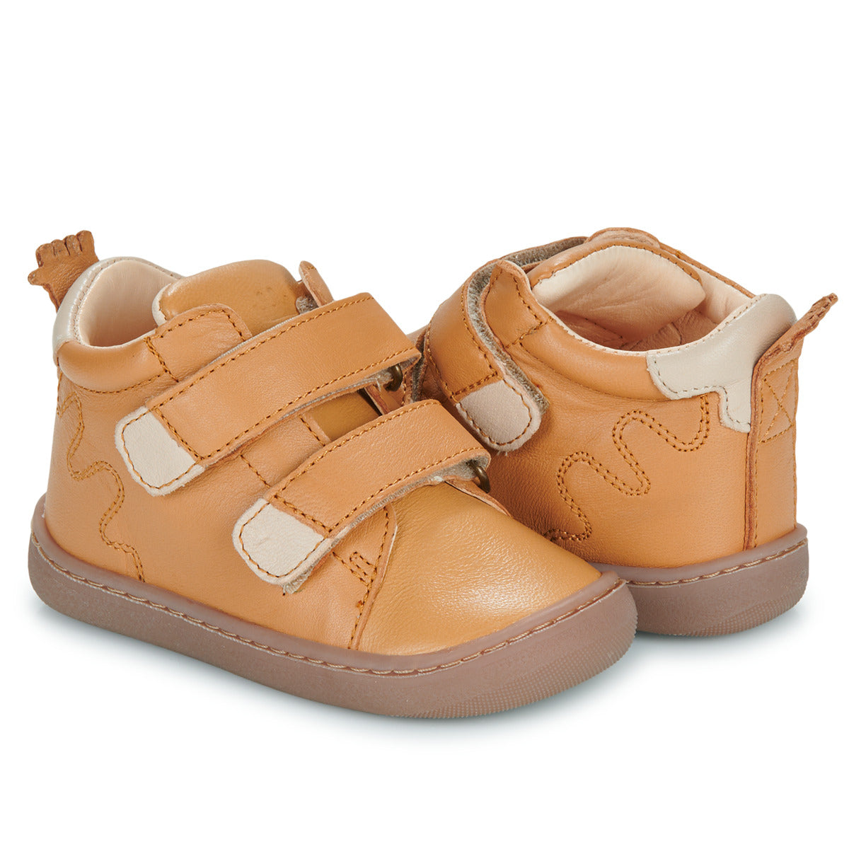 Scarpe bambini ragazzo Easy Peasy  MY DEBOO VELCRO  Marrone