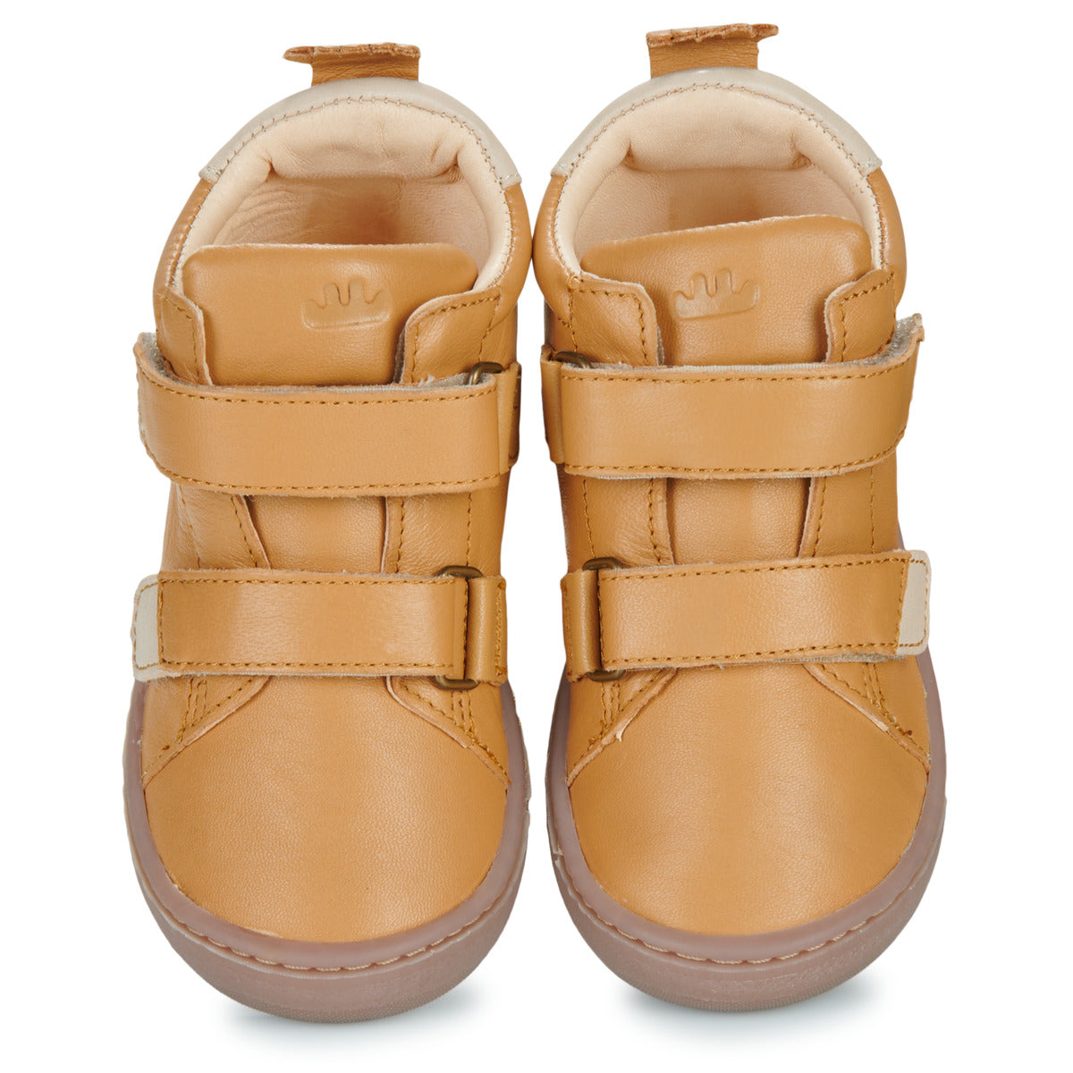 Scarpe bambini ragazzo Easy Peasy  MY DEBOO VELCRO  Marrone