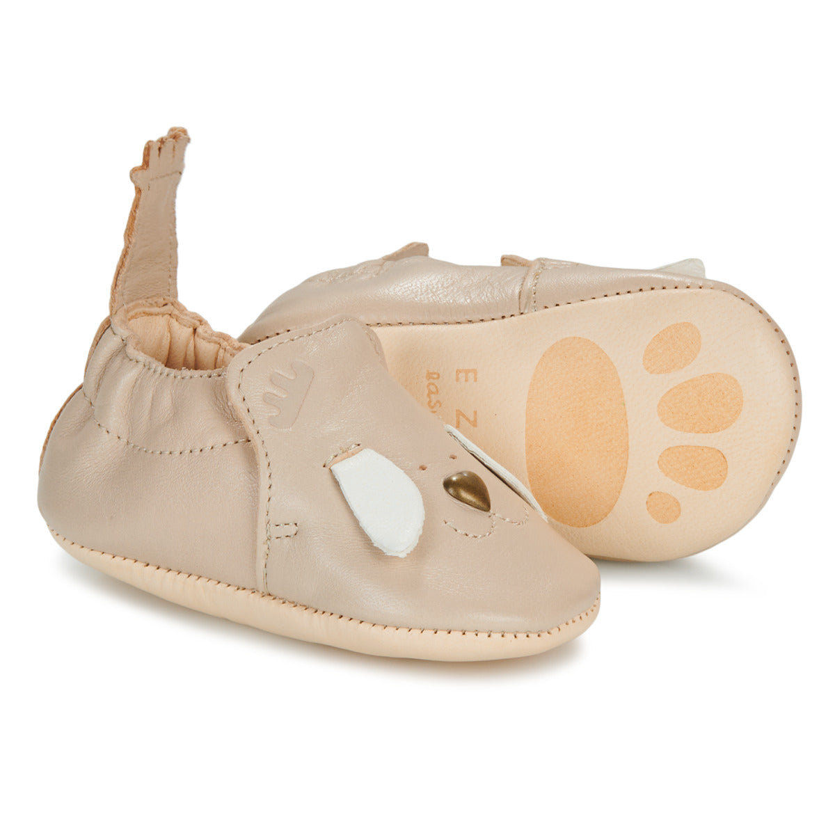 Pantofole bambini ragazzo Easy Peasy  MY BLUMOO CHIEN  Beige