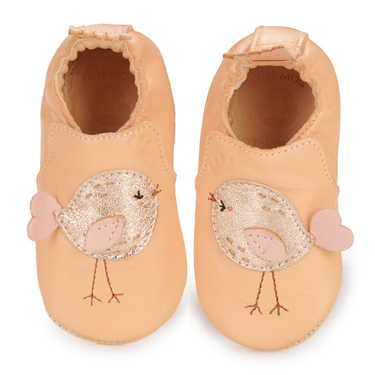 Pantofole bambini ragazza Easy Peasy  MY BLUMOO POULE  Arancio