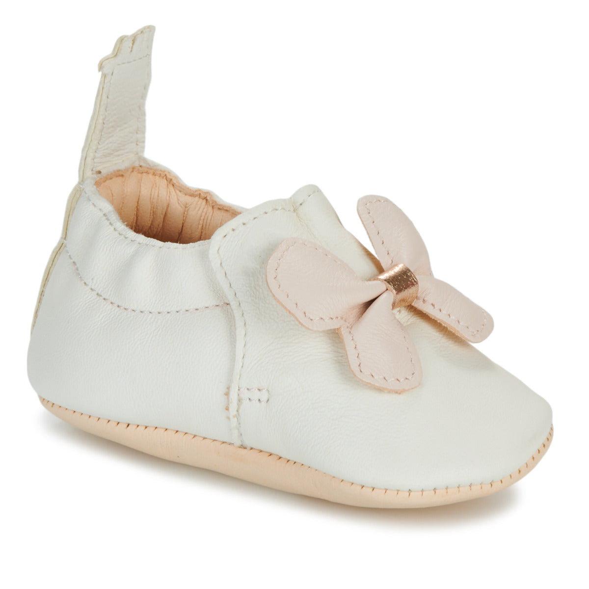 Pantofole bambini ragazza Easy Peasy  MY BLUMOO PAPILLON VOLANT  Bianco