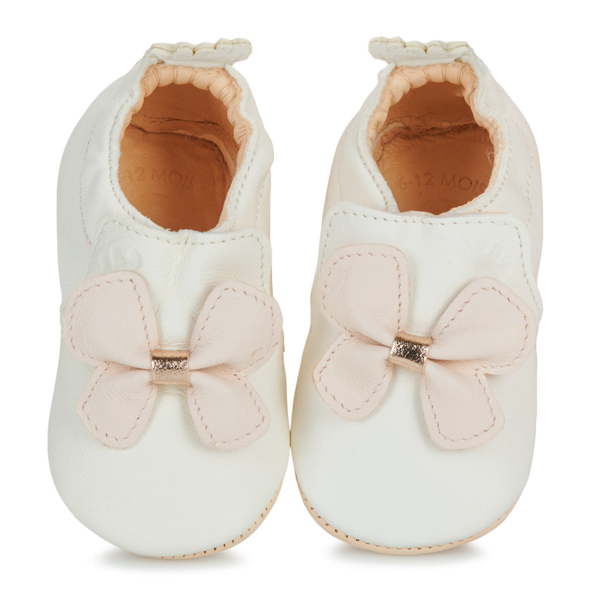 Pantofole bambini ragazza Easy Peasy  MY BLUMOO PAPILLON VOLANT  Bianco