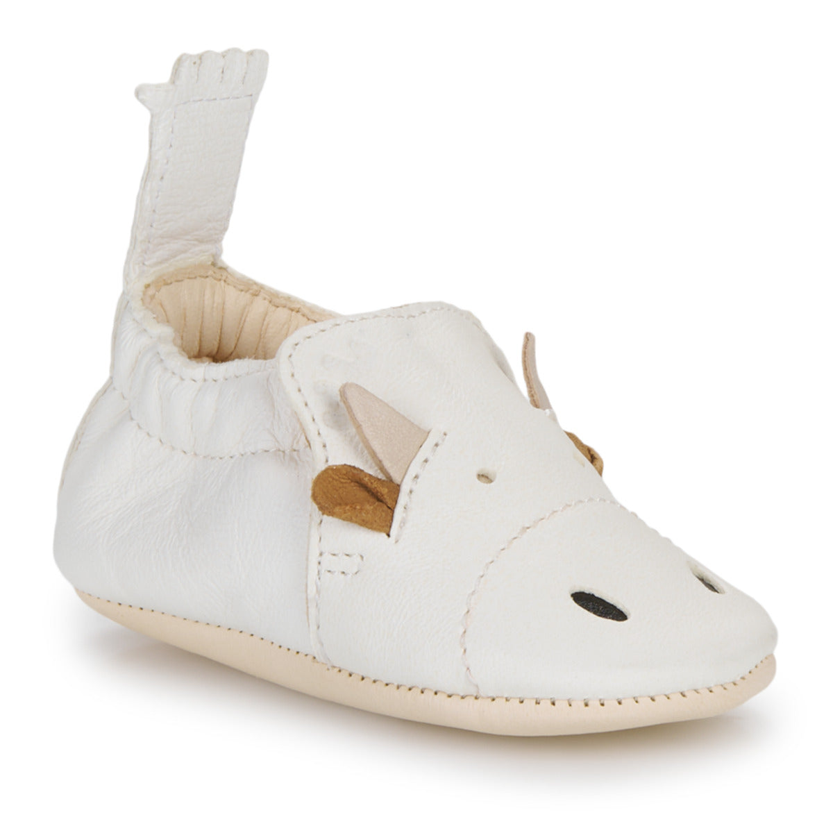 Pantofole bambini ragazzo Easy Peasy  MY BLUMOO VACHE  Bianco