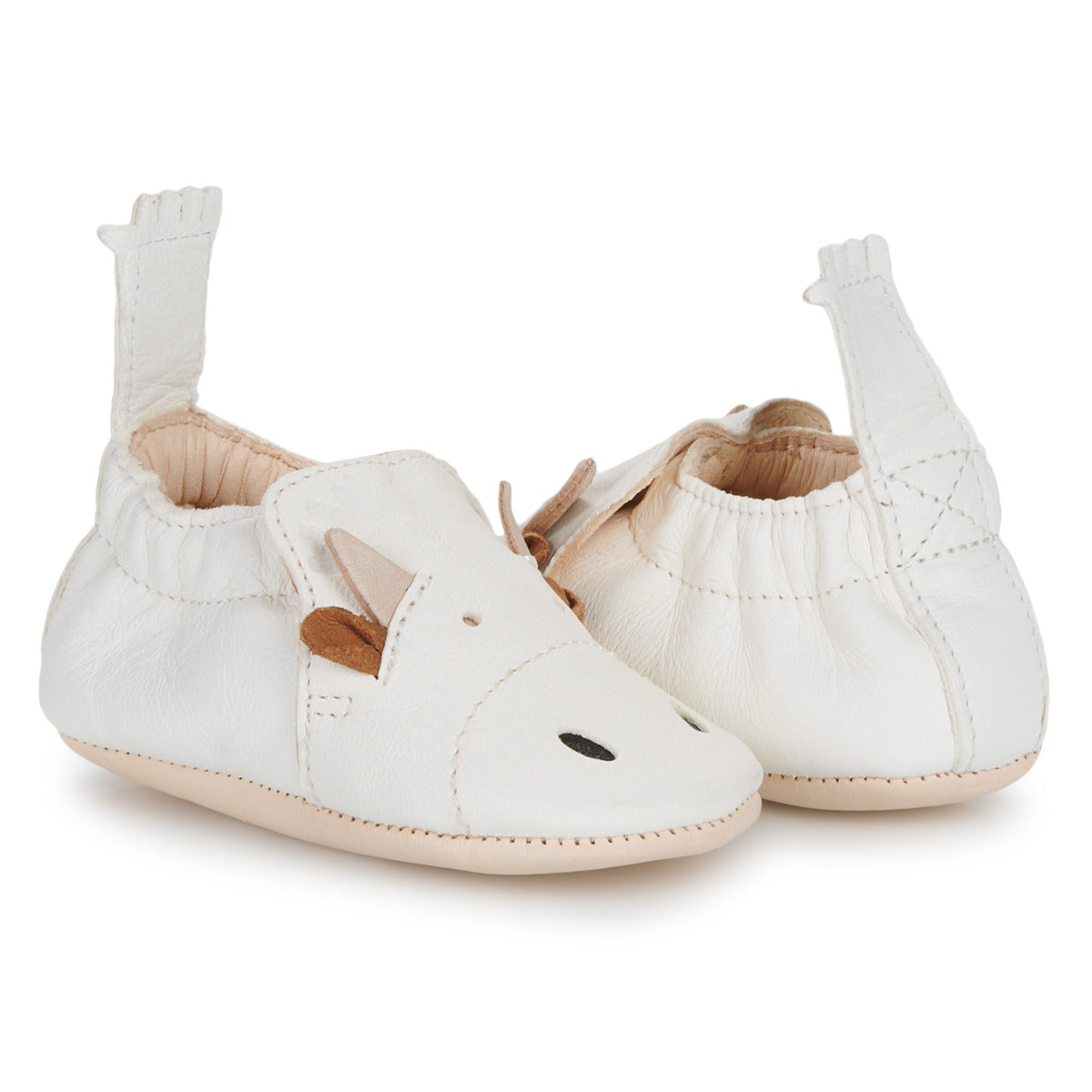 Pantofole bambini ragazzo Easy Peasy  MY BLUMOO VACHE  Bianco