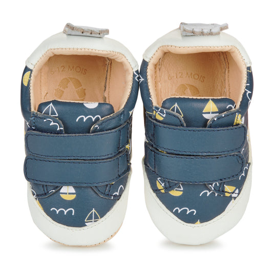 Pantofole bambini ragazzo Easy Peasy  MY BLUMOO PTI'VELCRO  Blu